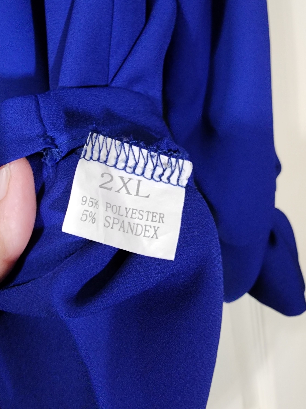Cobalt Blue Women's Blouse 2XL